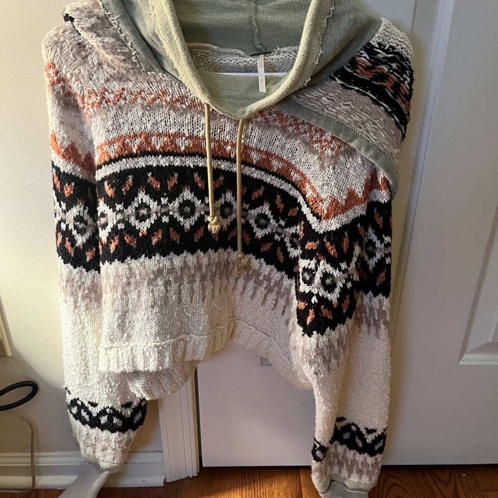 FP Movement by Free People Multicolor Cowl Neck Sweater